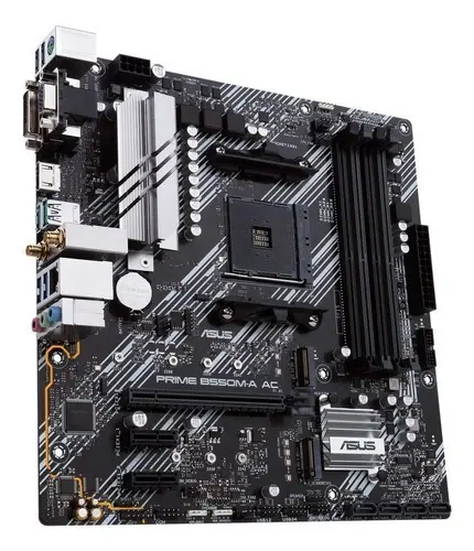 Placa-Mãe ASUS PRIME B550M-A AC AMD AM4 mATX DDR4, Wi-FI